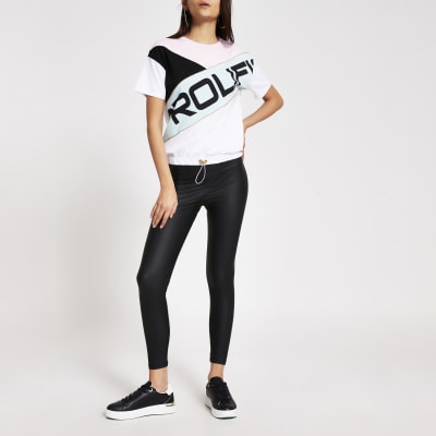 Prolific pink blocked embellished T-shirt