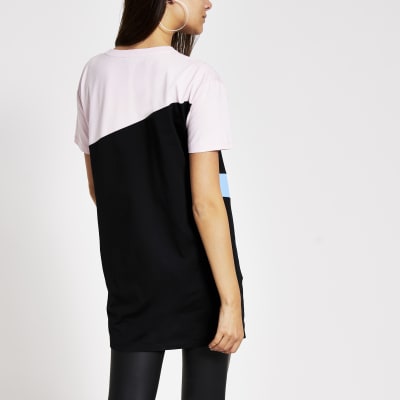 Prolific pink blocked oversized T-shirt