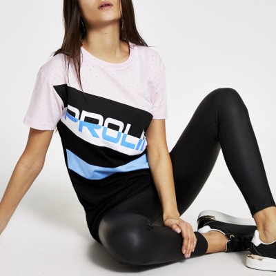 Prolific pink blocked oversized T-shirt