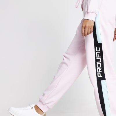 Prolific pink colour blocked joggers