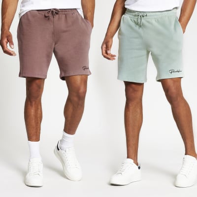 mens skinny jersey shorts