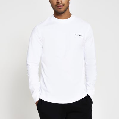 white long sleeve t