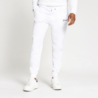 white jogging bottoms mens