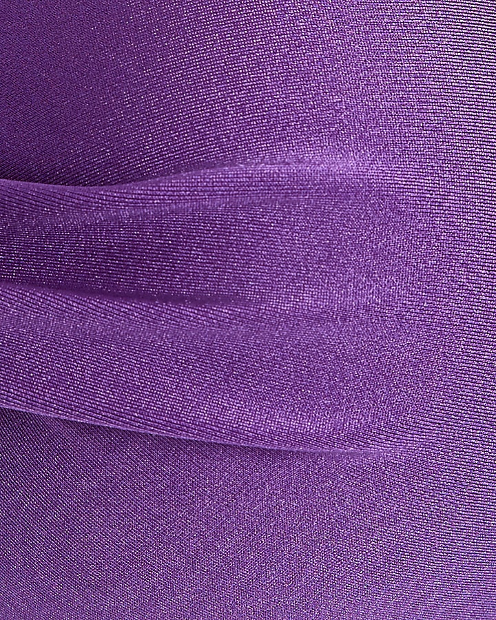 Purple balconette bikini top