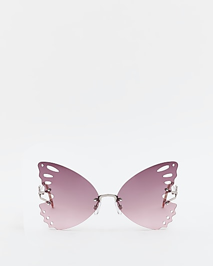 Purple butterfly sunglasses