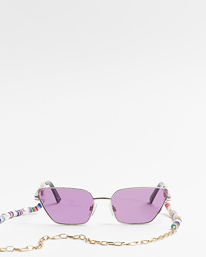 Purple cateye sunglasses