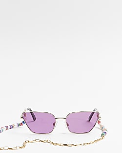 Purple cateye sunglasses
