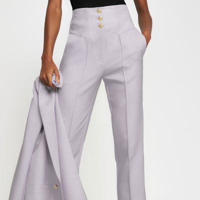 high waisted cigarette trousers