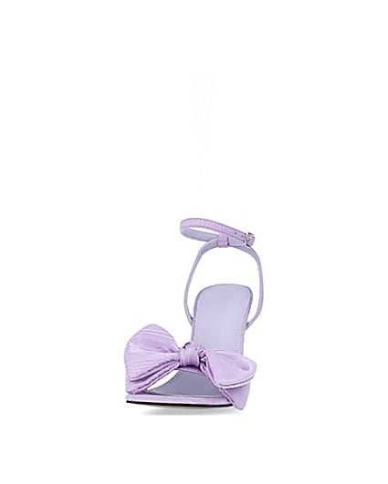360 degree animation of product Purple diamante heeled sandals frame-22