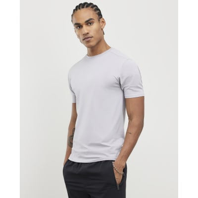 Purple Essential Muscle Fit Stretch T-Shirt