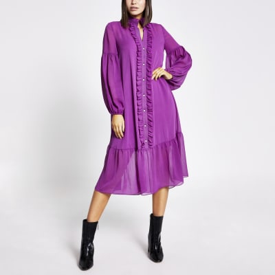 river island purple dress