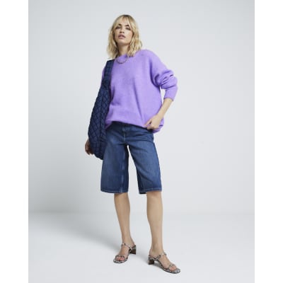 River island purple jumper store