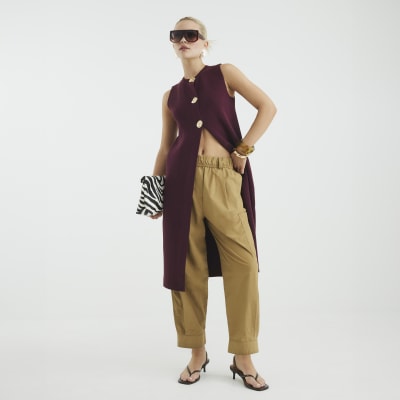 Purple Longline Cardigan