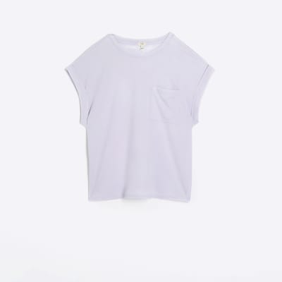 Purple pocket t-shirt