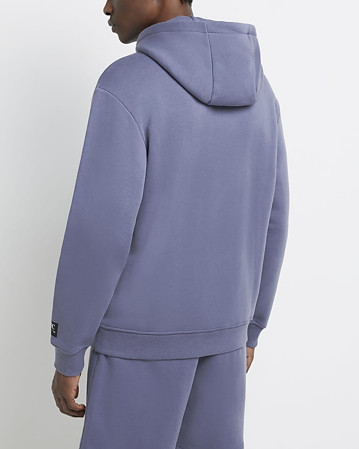 Purple Prolific sport regular fit hoodie