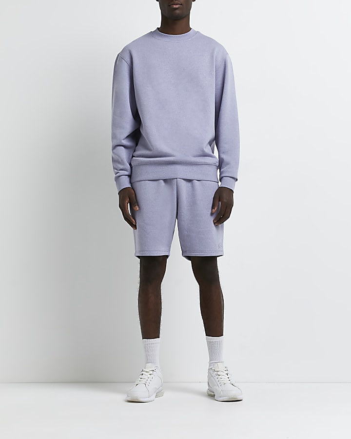 Purple RI branded regular fit sweatshirt
