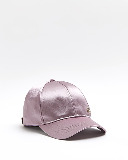 Purple satin cap