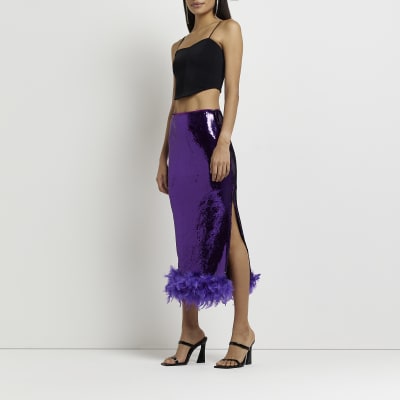 Feather skirt 2025 river island