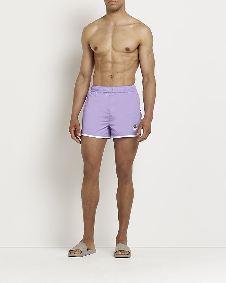 Purple Skinny fit Swim Shorts