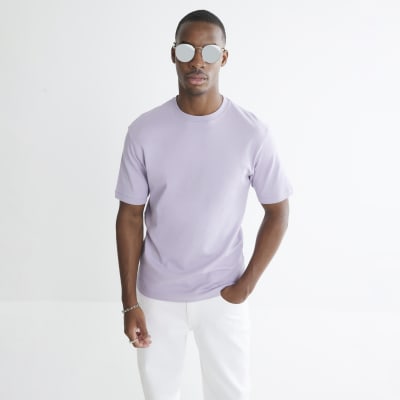 Purple Slim Fit Short Sleeve T-Shirt