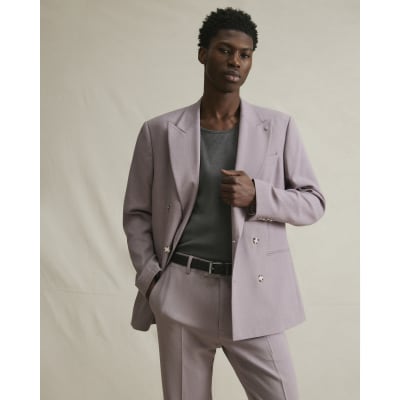 Purple Slim Fit Suit Jacket