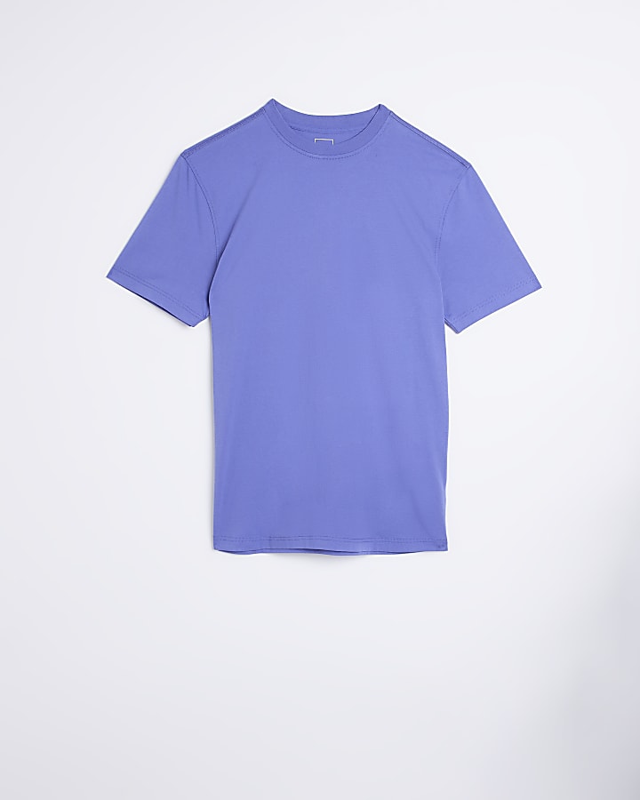 Purple slim fit t-shirt