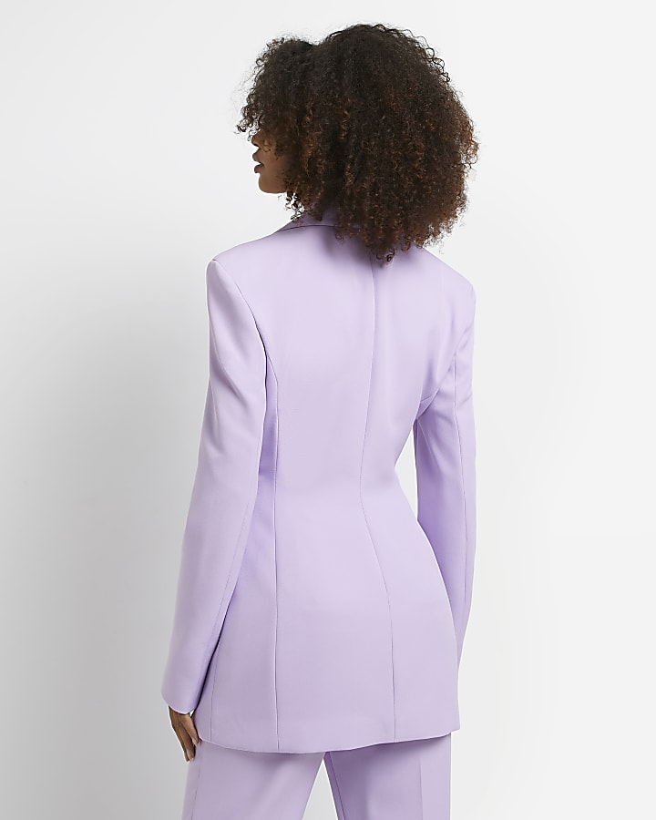 Purple tailored blazer