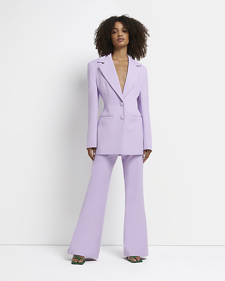 Purple tailored blazer