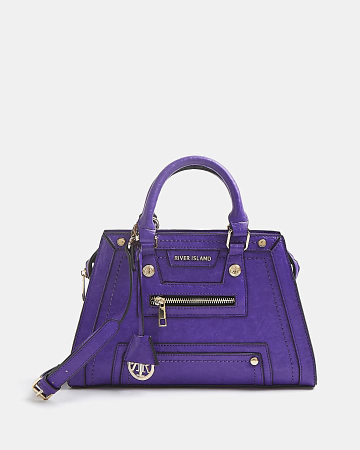 Purple tote bag