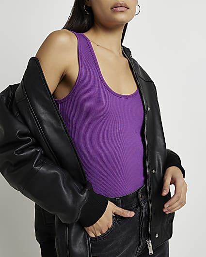 Purple vest top
