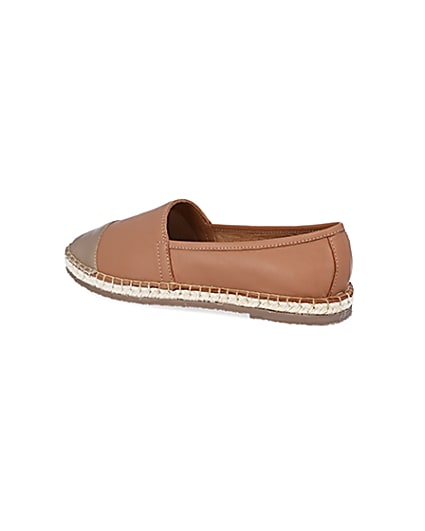 360 degree animation of product Ravel brown leather espadrilles frame-5