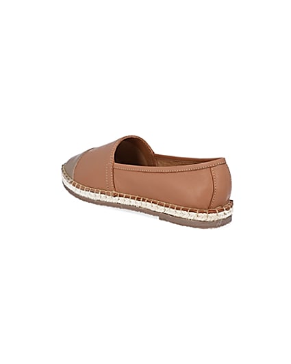 360 degree animation of product Ravel brown leather espadrilles frame-6