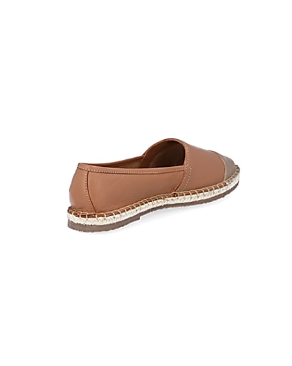 360 degree animation of product Ravel brown leather espadrilles frame-12
