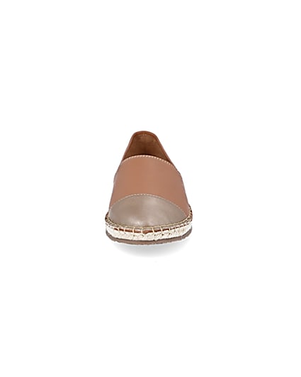 360 degree animation of product Ravel brown leather espadrilles frame-21
