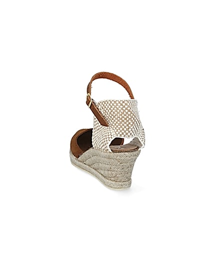 360 degree animation of product Ravel brown suede espadrille wedge sandals frame-8