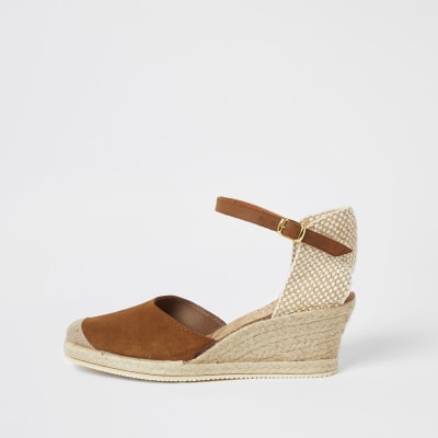 suede espadrille wedges