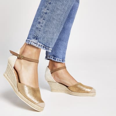 ravel gold sandals