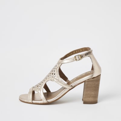 ravel gold sandals