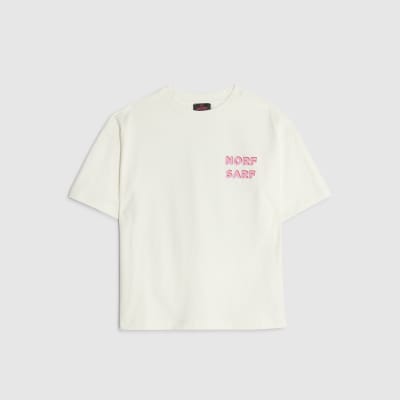 Real Hackney Dave Cream Boys Norf T-shirt