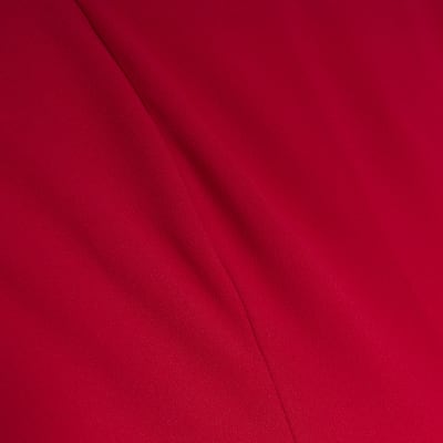 Red bandeau jumpsuit River Island