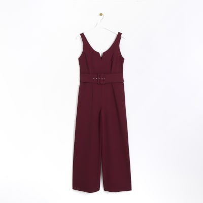 Red jumpsuit hot sale river island