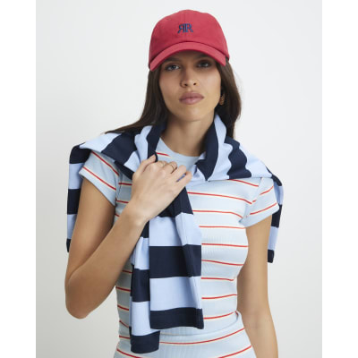 Red Cotton Logo Cap