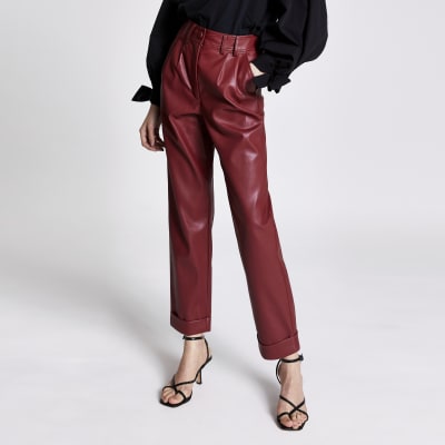 cigarette leather trousers