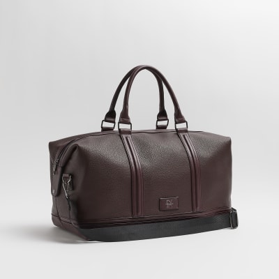 Guy Laroche Leather Holdall  Leather holdall, Holdall, Holdall bag