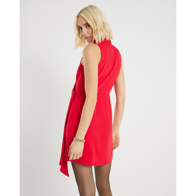 princess polly baby blue dress Red One Shoulder Bodycon Dress main image 0