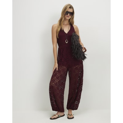 Lace Balloon Leg Jumpsuit