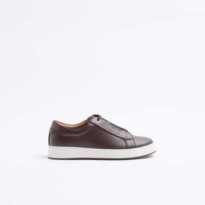 River island red trainers store