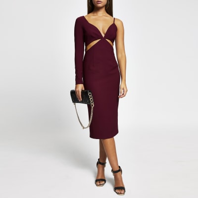 river island velvet plisse midi dress