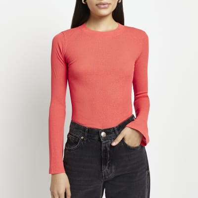 river island red tops