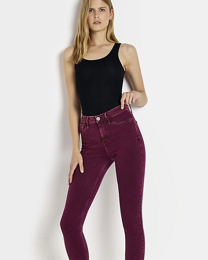 Red Molly mid rise skinny jeans